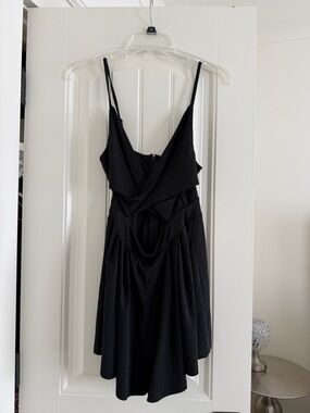 Showpo Black Draped Mini Dress